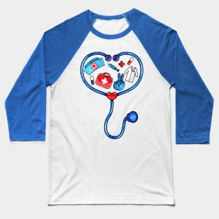 Peace Love Nursing | Nurse | Doctor Baseball T-Shirt